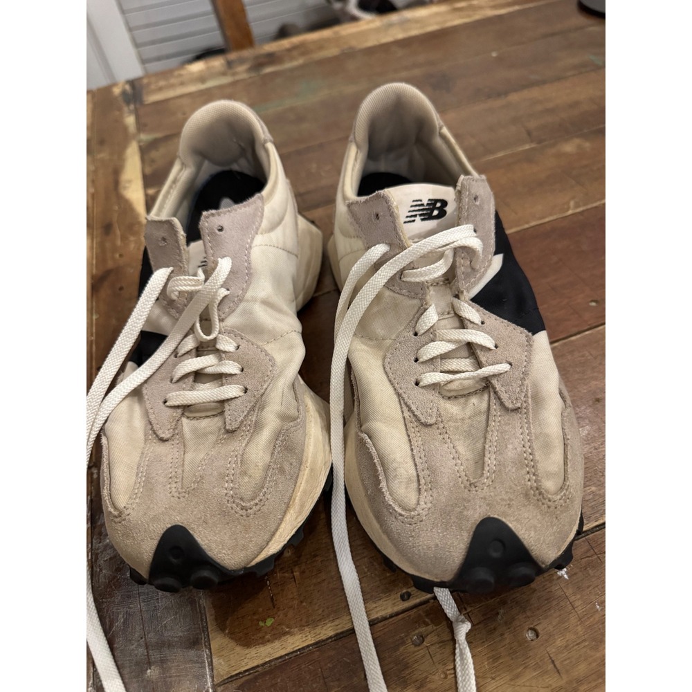 New Balance 327 Women Sneakers Cream Black WS327FE Lifestyle Shoes